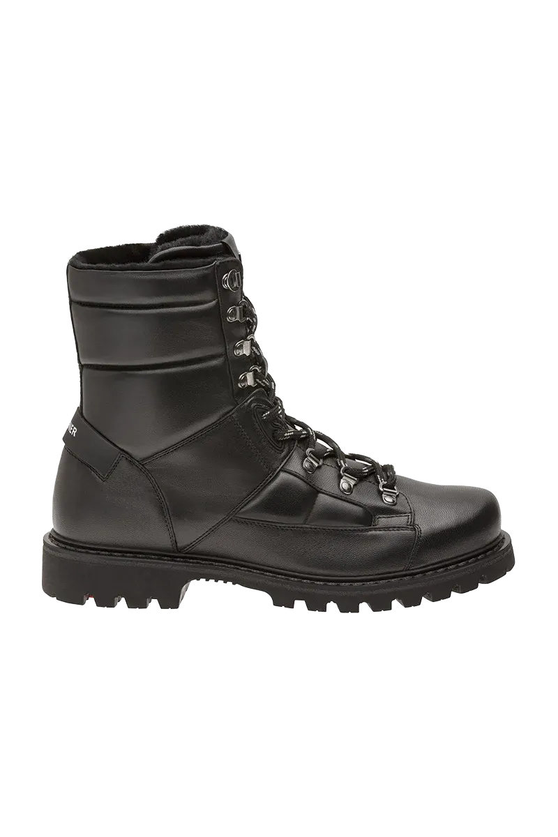 Helsinki Nappa Leather Ice-Spike Shearling Boots