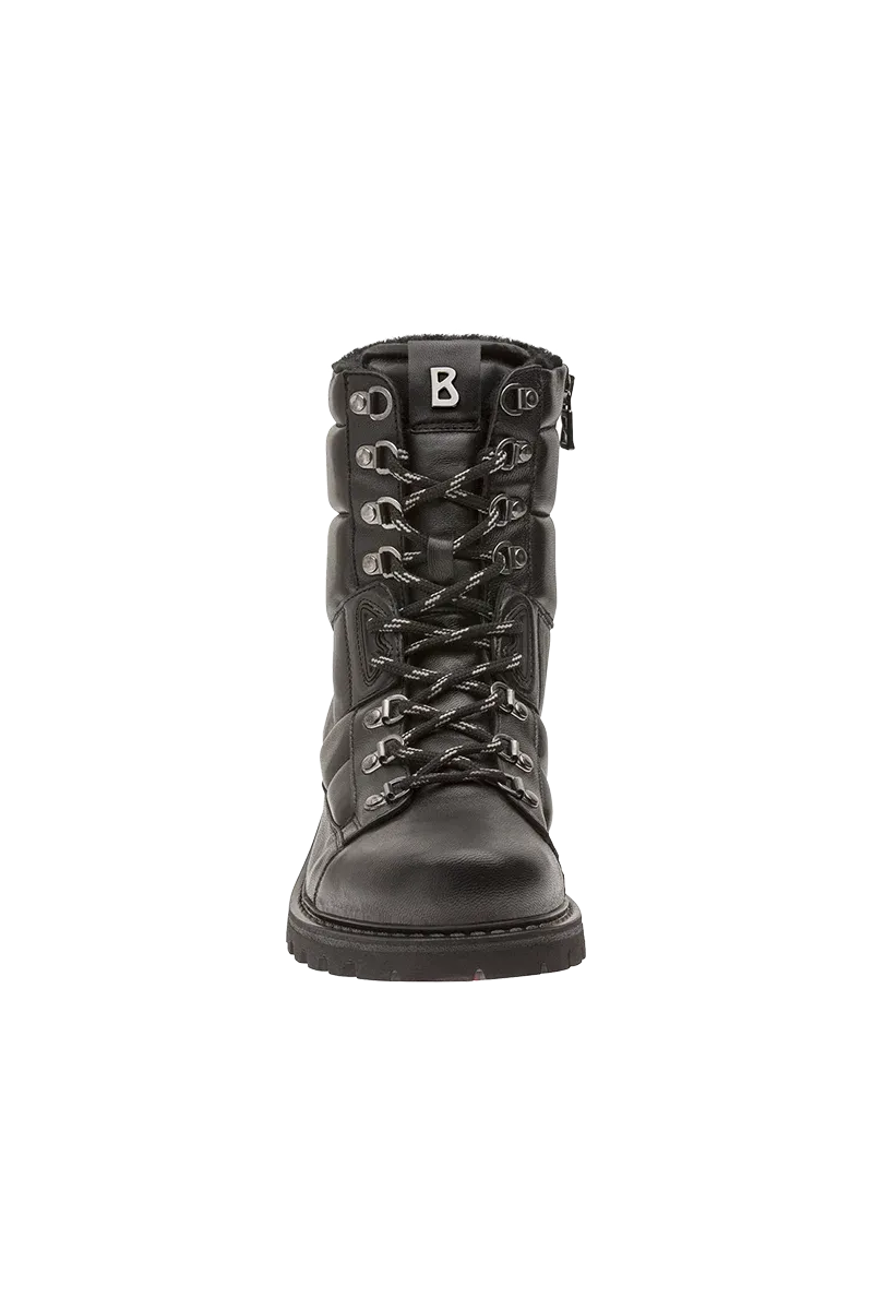 Helsinki Nappa Leather Ice-Spike Shearling Boots