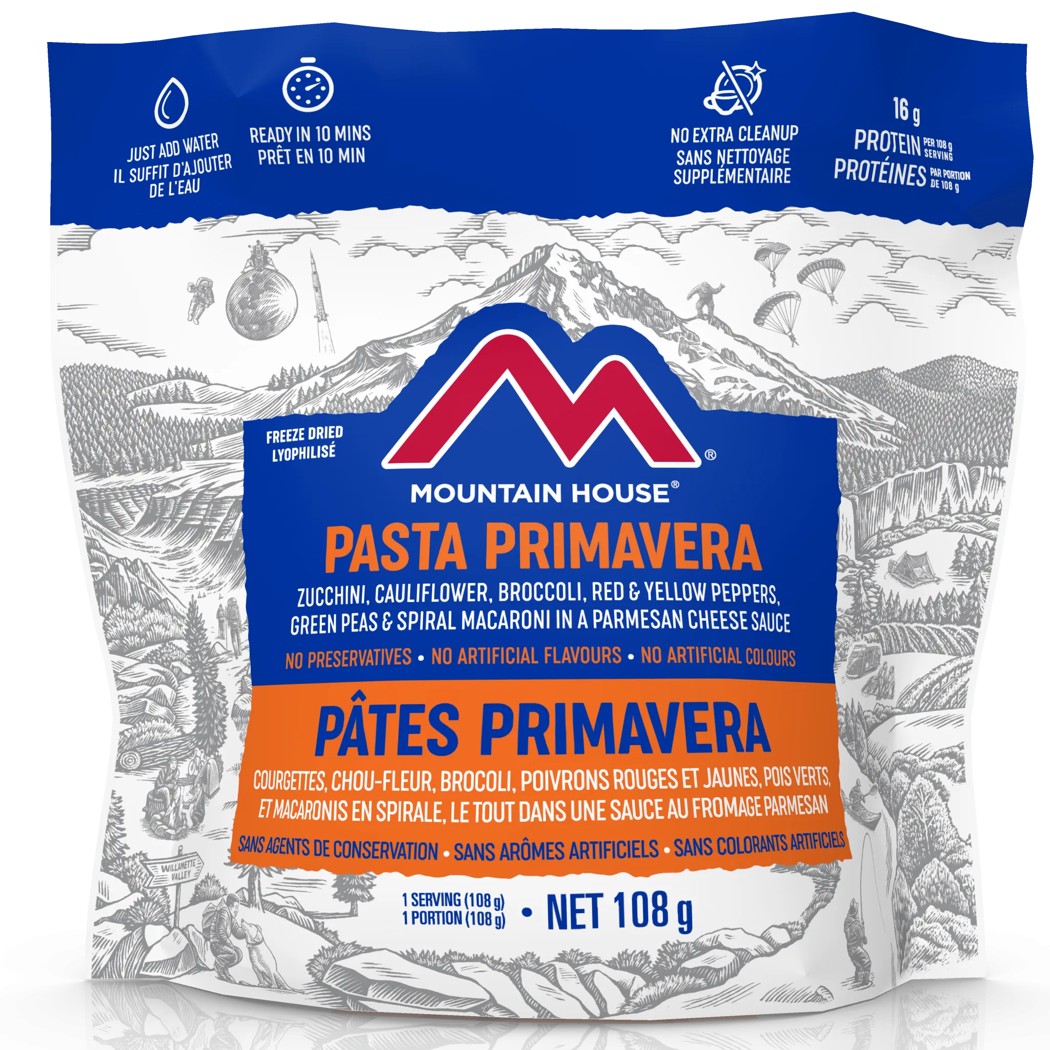 Mountain House Pasta Primavera Pouch - One Serving