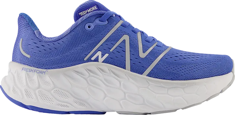 New Balance Wmns Fresh Foam X More v4 'Bright Lapis Cobalt' sneakers, blue