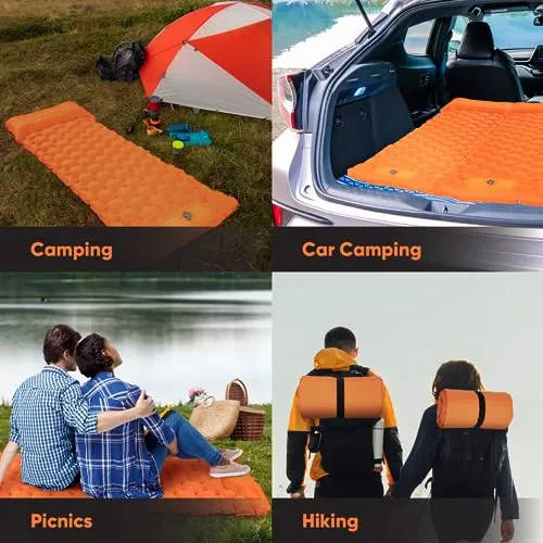 (NEW) Sleeping Pad w/ Built-in Foot Pump