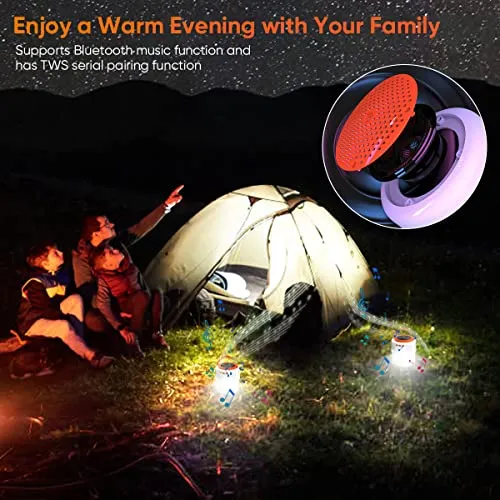 Portable Solar Camping Bluetooth Speaker Lamp