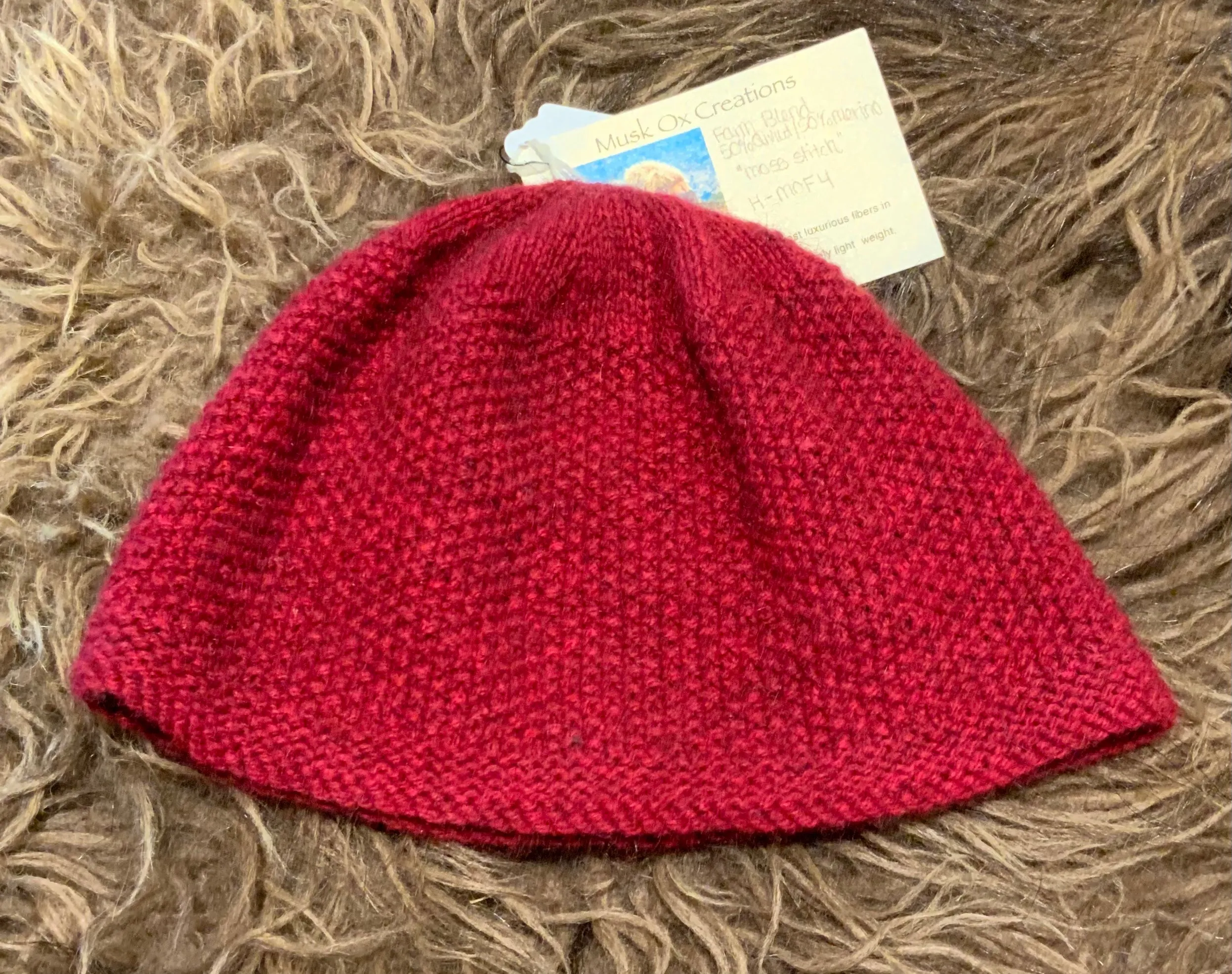 Red Moss Beanie