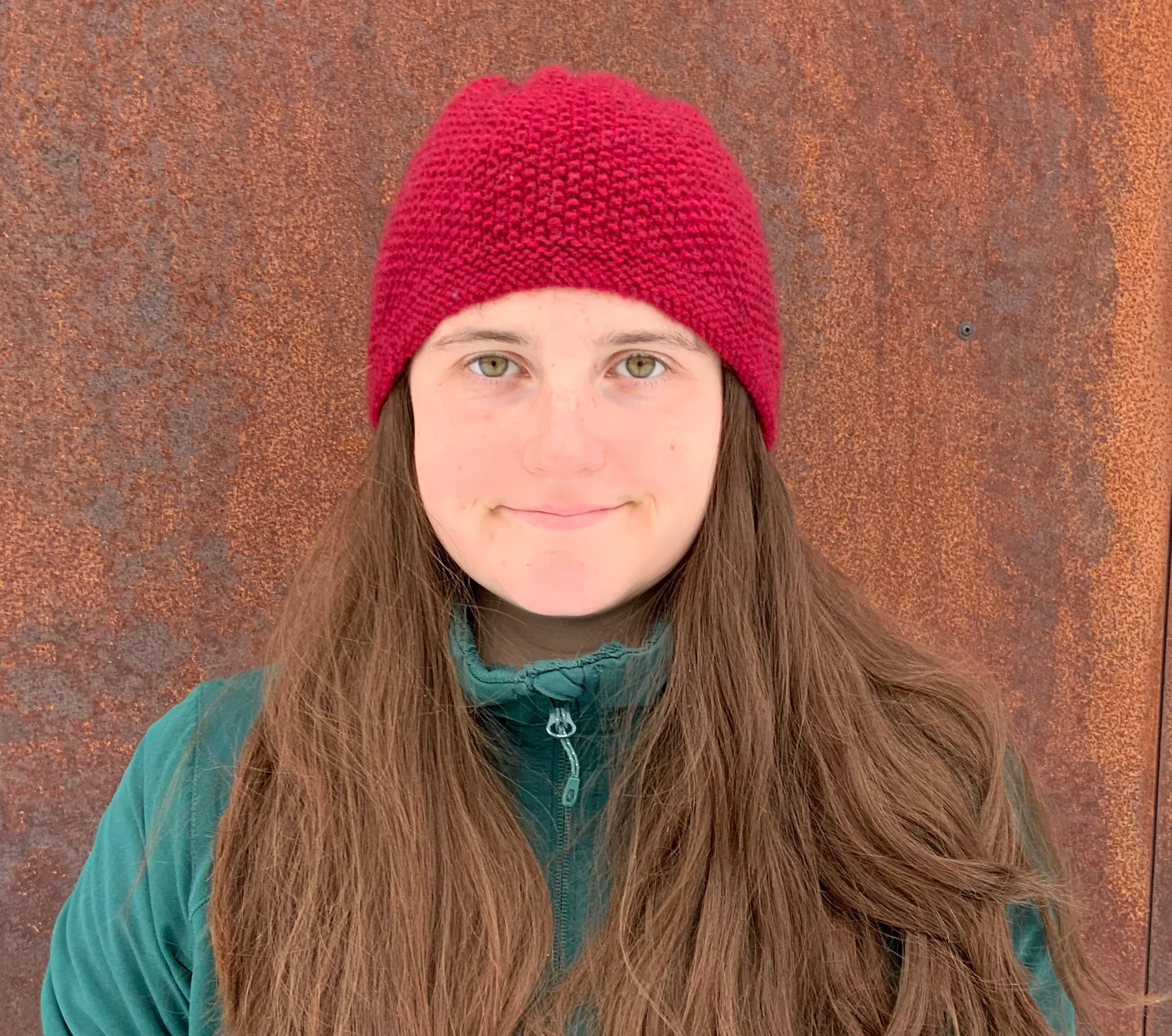 Red Moss Beanie